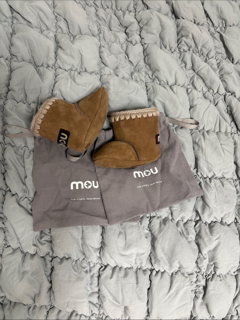 Mou Baby Suede Booties